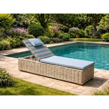 Fiji Sun Lounger garden furniture outdoor rattan weave