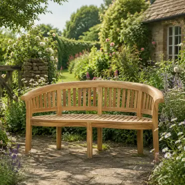 Half Moon Garden Bench