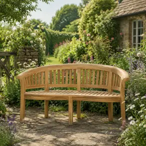Half Moon Garden Bench