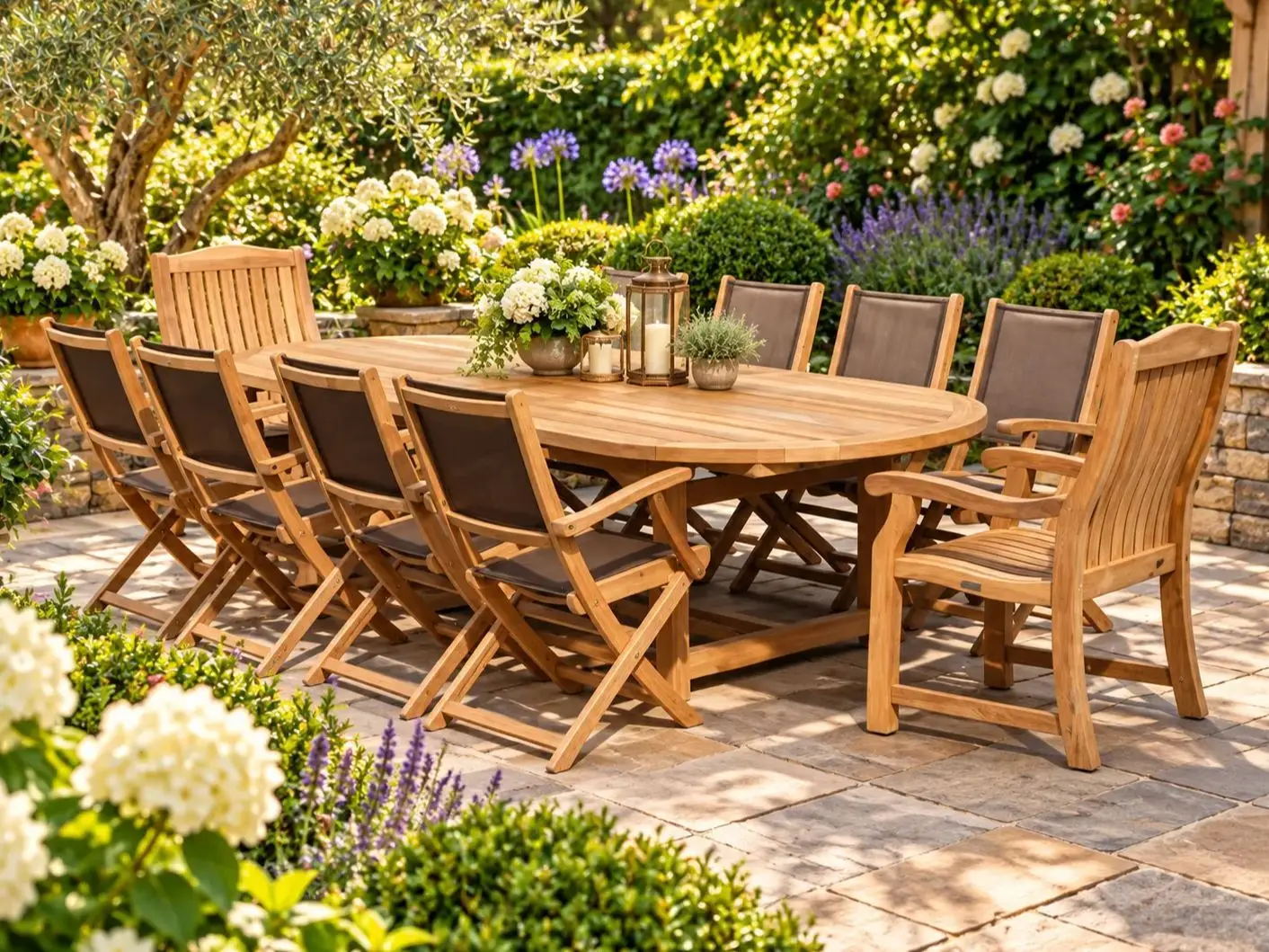 Chunky 180cm to 250cm ext table Teak Certified