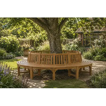 Large Circular Tree Bench
