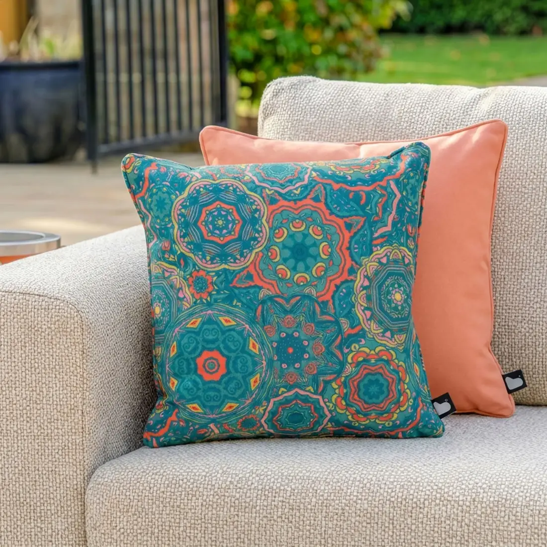 Mandala Outdoor Scatter Cushions - Coral Mandala Outdoor Scatter Cushions - Coral