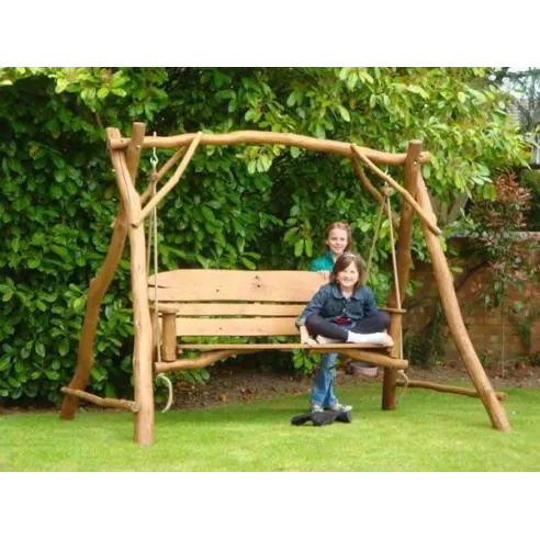Oak Garden Benches Oak Garden Swing Seat 3