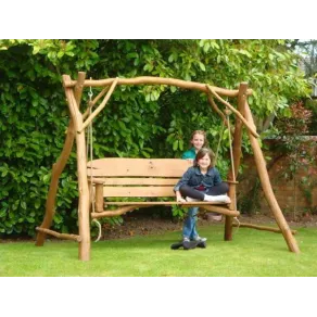 Oak Garden Benches Oak Garden Swing Seat 3
