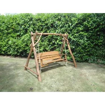 Oak Garden Swing Seat 3