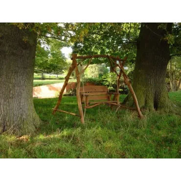 Oak Garden Swing Seat 3