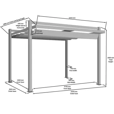 Sliding Roof Gazebo Ex-Display
