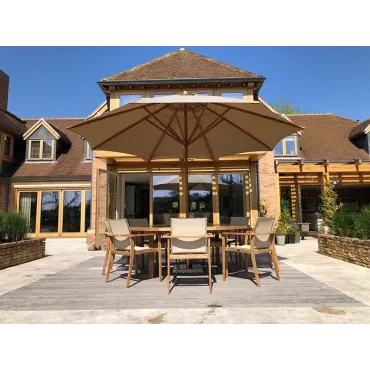 TNT 8 Chair With Malvern 2.1M Dia Table Set