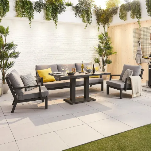 Vogue 3 Seater Sofa Set with Rising Table  - 17