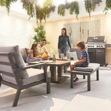 Vogue 3 Seater Sofa Set with Rising Table & Bench Vogue 3 Seater Sofa Set with Rising Table & Bench