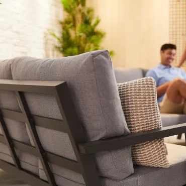 Vogue Corner Sofa Set with Rising Table  - 5