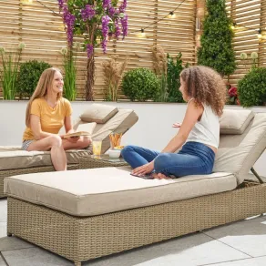 Rhodes Rattan Sun Lounger Set