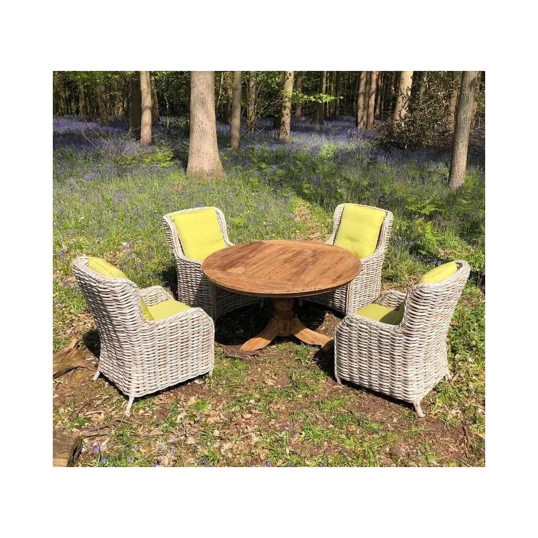 Fiji 4 Chair Teak Dining Set - 8 Fiji 4 Chair Teak Dining Set - 8