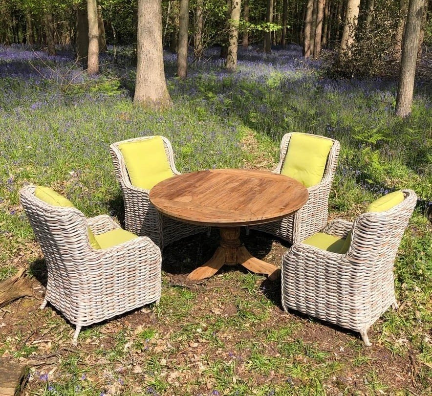 Fiji 4 Chair Teak Dining Set