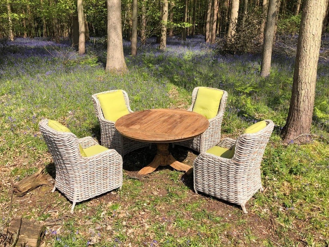 Fiji 4 Chair Teak Dining Set