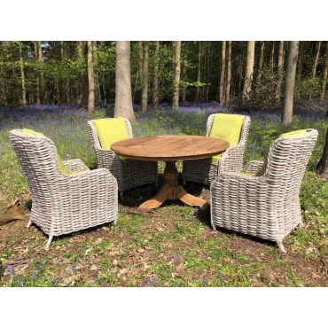 Fiji 4 Chair Teak Dining Set  - 4