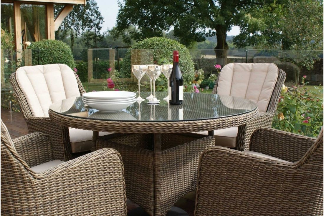 Winchester Venice 4 Seat Round Dining Set