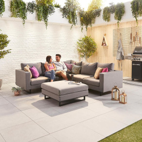 Fabric Corner Sofa Sets Eden Fabric Corner Sofa Set with Footstool