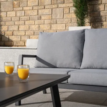 Vogue Aluminium Large Corner Aluminium Lounging Set