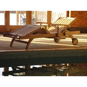 Stratford sun lounger With drinks tray  - 2