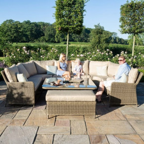 Winchester Royal U Shaped Sofa Set - With Rising Table  - 13