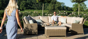 Winchester Royal U Shaped Sofa Set - With Rising Table  - 1