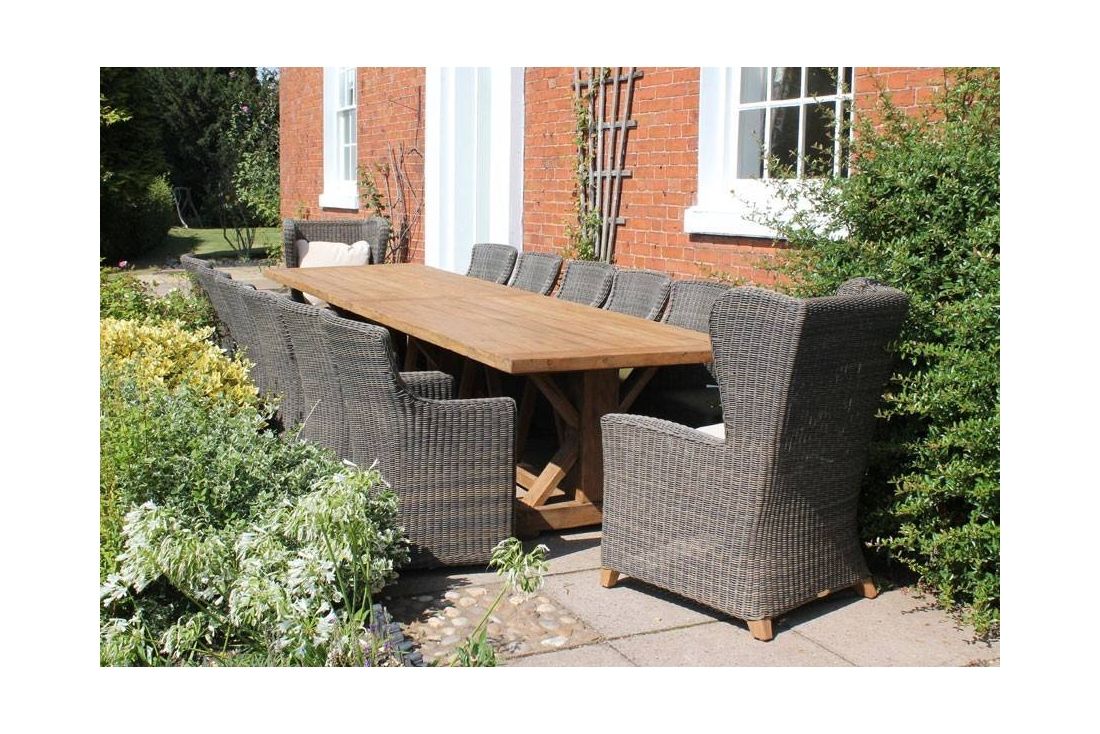 Valencia 14 Chair Wing Back Dining Set
