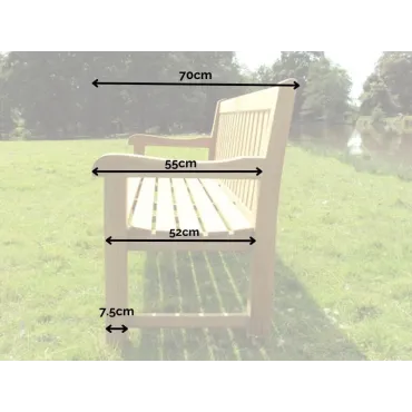 Britannia Teak Bench 150cm | FSC® Certified  - 11