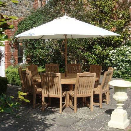 Malvern Teak Dining set 10 - Certified