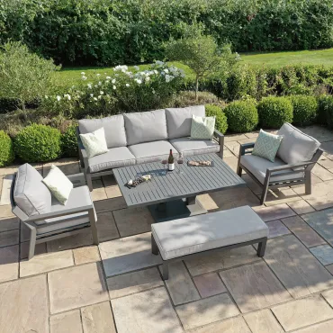 New York 3 Seat Sofa Set - With Rising Table  - 13