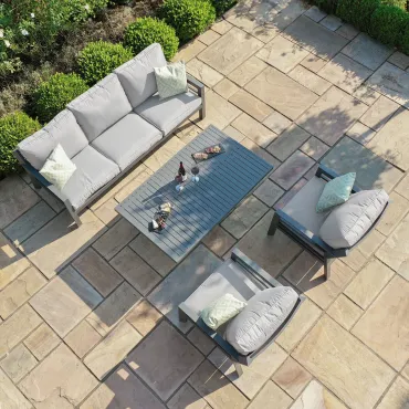New York 3 Seat Sofa Set - With Rising Table  - 1