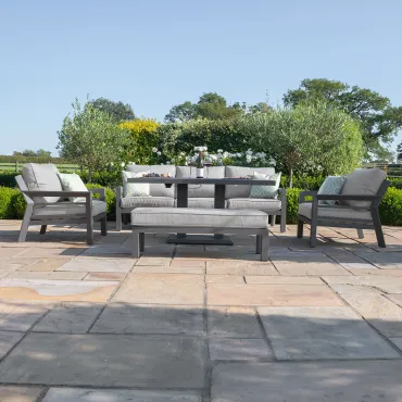 New York 3 Seat Sofa Set - With Rising Table  - 5