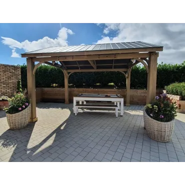 Wooden Gazebos Cedar Gazebo 4.2 X 3.6M | FSC® Certified