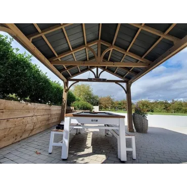 Wooden Gazebos Cedar Gazebo 4.2 X 3.6M | FSC® Certified