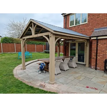 Wooden Gazebos Cedar Gazebo 4.2 X 3.6M | FSC® Certified