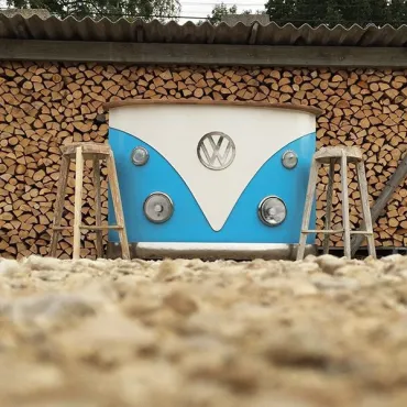 Indian VW Blue Bus Bar  - 11