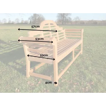 Lutyens 1.5m Bench | FSC® Certified  - 12