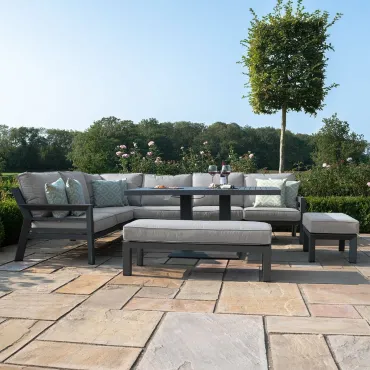 New York New York Corner Dining Set With Rising Table