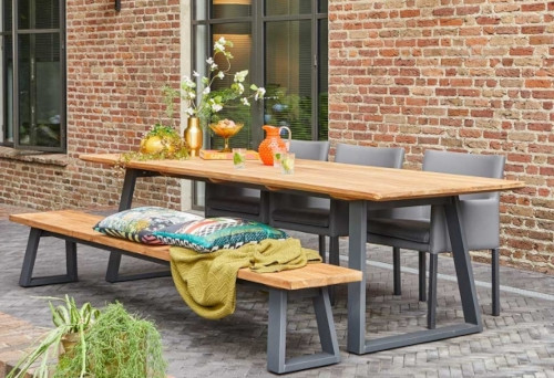 Aluminium Teak Tables