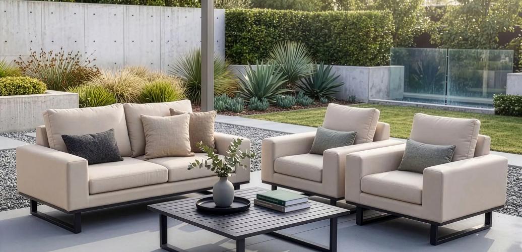 New fabrice range Taupe Sunbrella